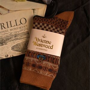 Vivienne Westwood Patterned Ankle Socks Women's One Size Light Brown